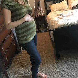 Maternity Striped T-shirt Size Small